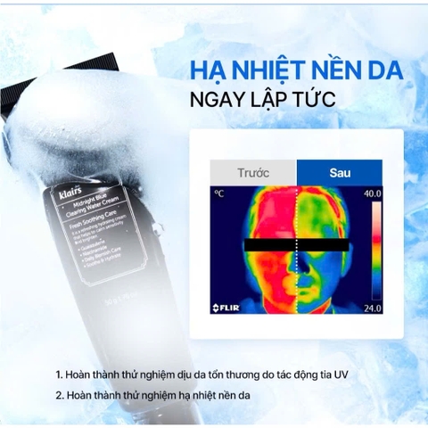 Kem dưỡng ẩm, hỗ trợ tái tạo da Midnight Blue Clearing Water Cream 50g