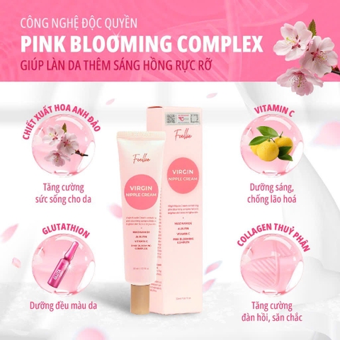 Kem Làm Hồng Nhũ Hoa Foellie, Giảm Thâm Vùng Kín Cao Cấp Hàn Quốc Foellie 30ml