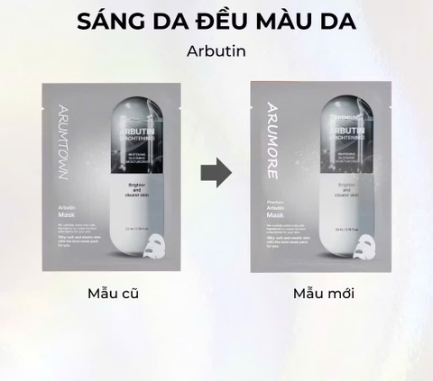 1 Hộp Mặt Nạ ARUMORE Hyaluronic Acid Mask Dưỡng Ẩm Làm Sáng Đều Màu Da 23ML ( Xanh Dương )