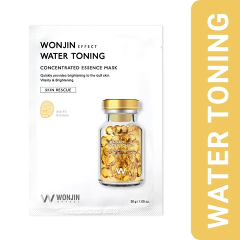 Combo 10 Mặt Nạ truyền trắng WonJin Effect Water Toning Mask 30g TẶNG sửa rửa mặt 80ml
