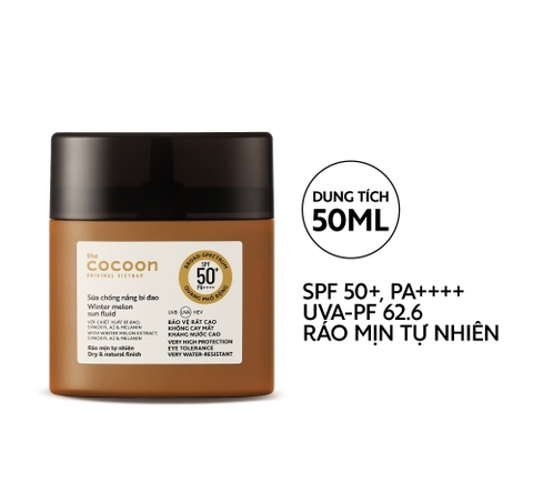Sữa chống nắng bí đao Cocoon Winter Melon Sun Fluid (SPF 50+, UVA-PF 62.6)