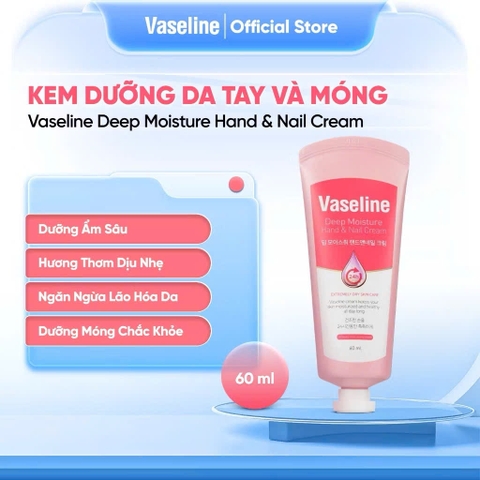 Kem Dưỡng Da Tay Và Chân Vaseline Deep Moisture Hand & Nail Cream 60ml