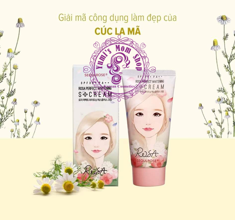 Kem dưỡng trắng da SEOULROSE Rosa Perfect Whitening S Cream