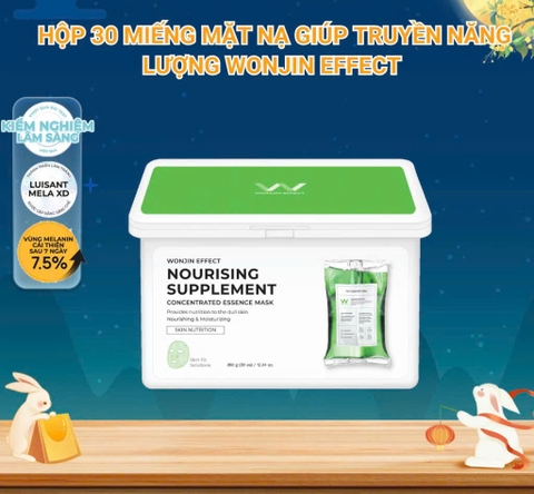 Hộp 30 Miếng Mặt Nạ Giúp Truyền Năng Lượng Wonjin Effect Nourising Supplement 350g (hộp 30 Mask)