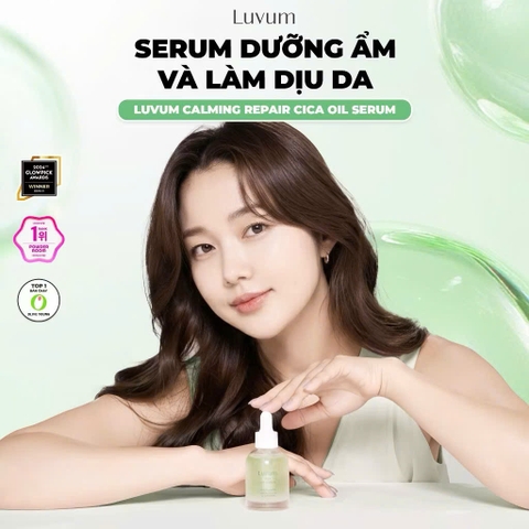 Serum dưỡng Ẩm và làm dịu da Luvum calming repair Cica Oil Serum 30ml