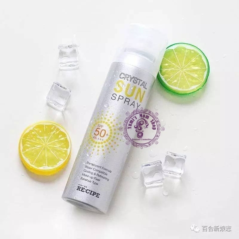 CHAI XỊT CHỐNG NẮNG RECIPE CRYSTAL SUN SPRAY SPF 50+ PA+++