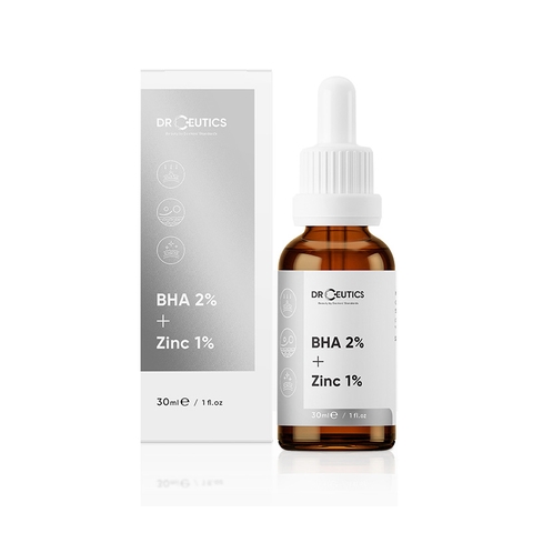 Serum BHA 2% + ZinC 1% DrCeutics Giảm Mụn Và Giảm Sưng Mụn