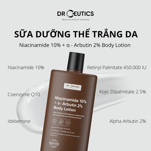 Dưỡng Thể Trắng Da Giúp Da Luôn Mềm Mịn Drceutics Body Lotion 150ML