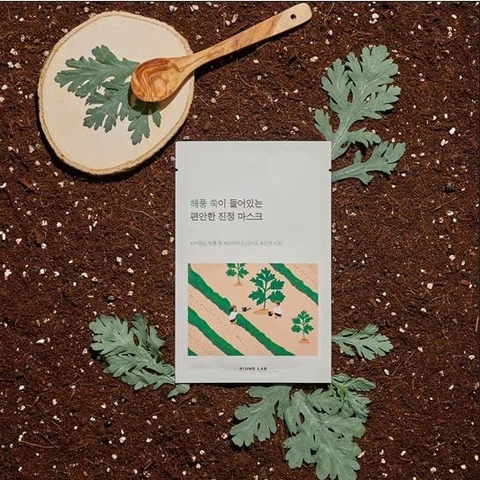 Mặt nạ Round Lab Mugwort Calming Mask 25ml giảm mẩn đỏ cho da