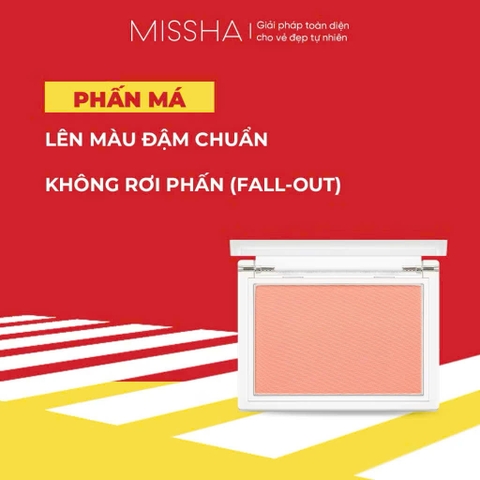 Missha Phấn Má Hồng Cotton Blush 4.2g Mỏng Nhẹ, Bám Màu, Tự Nhiên