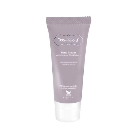 Kem Dưỡng Da Tay Teenilicious Hand Cream With Moroccan Oil & Mulberry Phục Hồi, Dưỡng Ẩm Da Mềm Mịn 15ml