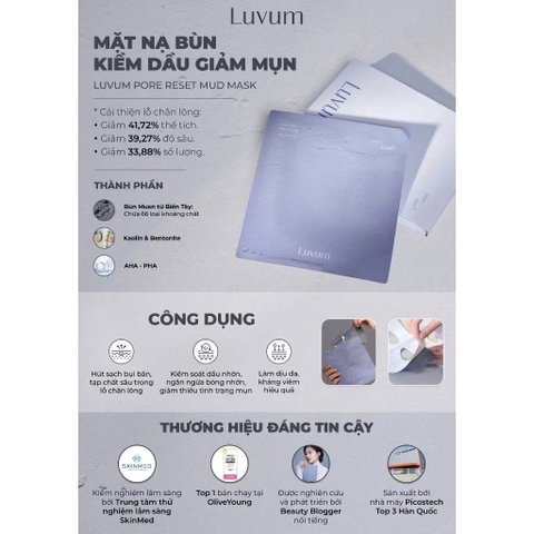 Mặt nạ thạch Luvum Mask (miếng)