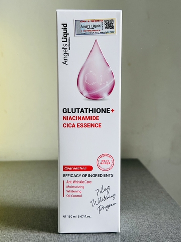 Nước thần Angel's Liquid Tone up Whitening Program Glutathione + Niacinamide treatment Essence