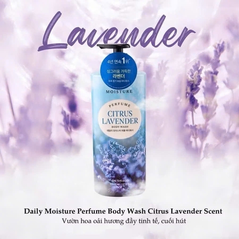 Sữa Tắm Hương Nước Hoa On The Body Daily Moisture Perfume 1100ml Body Wash Lưu Hương 24H