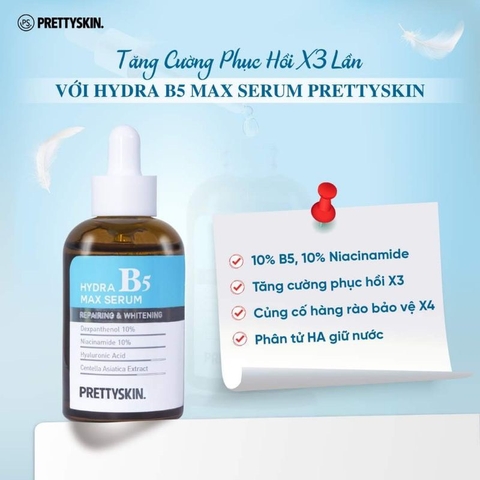 Serum giúp phục hồi dưỡng trắng B5 Prettyskin 50ml
