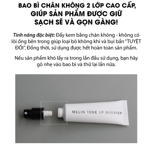 Kem Nâng Tone, Dưỡng Sáng Làm Đều Màu Da - Graymelin Melin Tone Up Booster 50ml