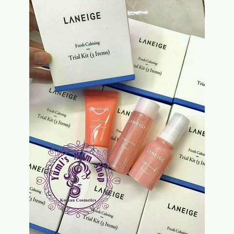 Bộ dưỡng sáng da Laneige Fresh Calming Trial Kit ( 3 Items)