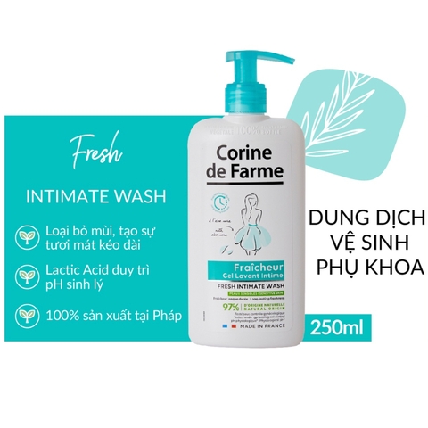 Gel Vệ Sinh Phụ Nữ Corine de Farme Intimate Wash 250ml