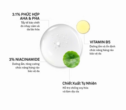 Hoạt Chất Candid AHA & PHA Tẩy Tế Bào Chết & Làm Mịn Da Gel Exfoliant 100ml