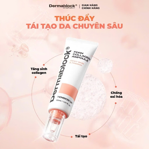 TINH CHẤT PDRN CĂNG BÓNG DA DERMABLOCK PDRN COLLAGEN AMPOULE 30ML