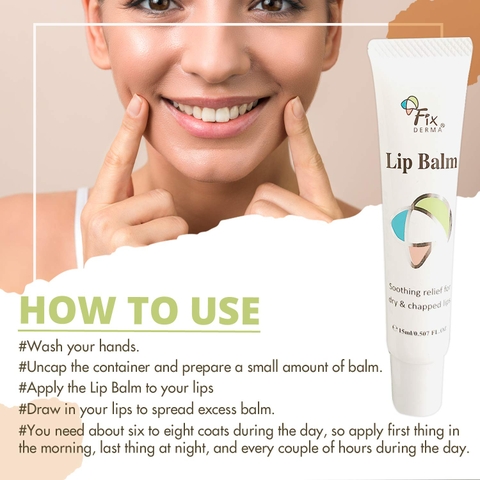 Son Dưỡng Môi FIXDERMA Lip Balm Giúp Mềm Mịn, Dưỡng Ẩm Và Ngăn Ngừa Nứt Nẻ Khô Môi, Không Màu 15ml