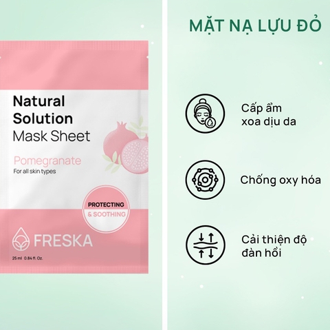Mặt nạ giấy Freska Natural Solution Mask Sheet 25ml/miếng