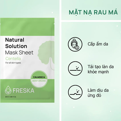 Mặt nạ giấy Freska Natural Solution Mask Sheet 25ml/miếng