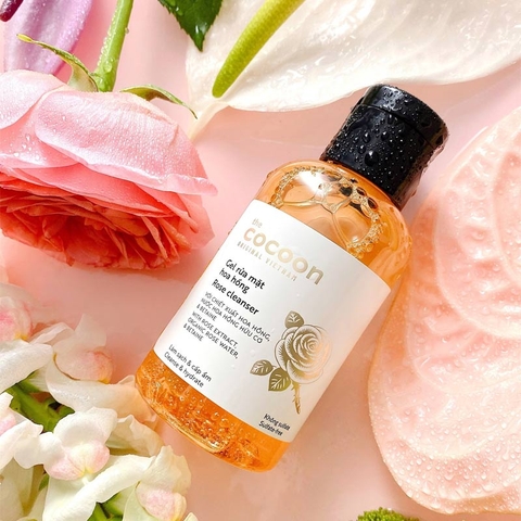 Gel rửa mặt hoa hồng Cocoon Rose Cleanser làm sạch & cấp ẩm 140ml