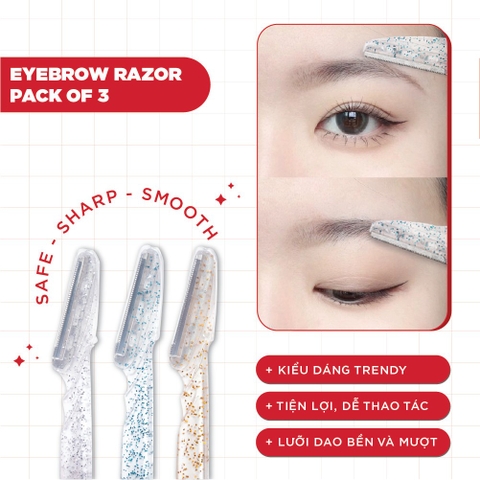 Dao cạo lông mày Horus Eyebrow Razor Pack of 3