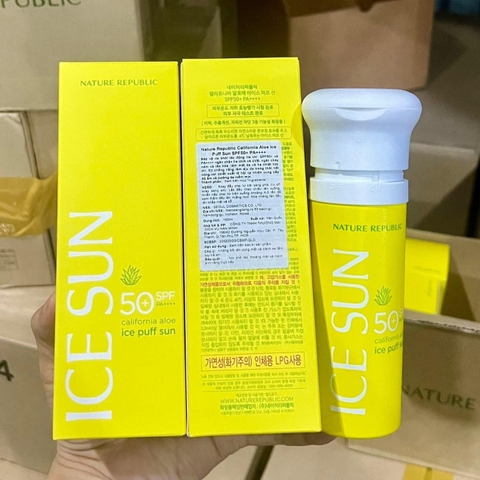 (Mẫu Mới) Kem Chống Nắng Nature Republic Ice Puff Sun SPF50+ PA+++ 100ml