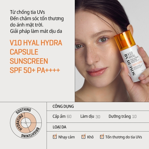 Kem chống nắng Some By Mi V10 Hyal Hydra CAPSULE Suncreen SPF50+ PA++++ 40ml
