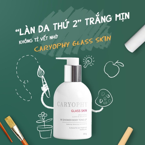Kem dưỡng trắng da Body Caryophy Glass Skin 300g