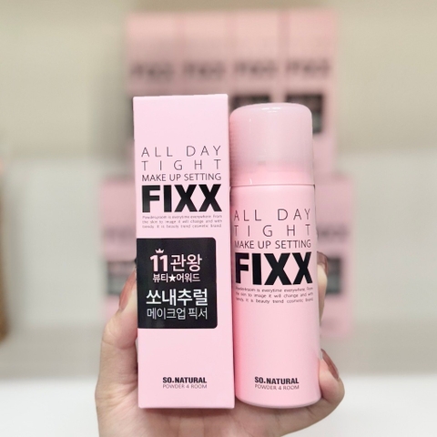 XỊT KHOÁ NỀN MAKEUP SO NATURAL ALL DAY TIGHT MAKE UP SETTING FIXX 75ml