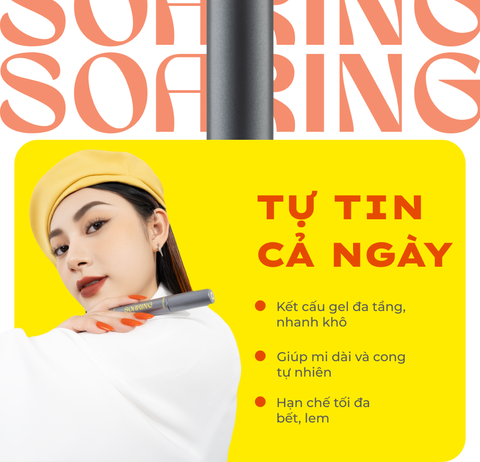 Chuốt mi tơi dài lâu trôi Lemonade Soaring Mascara 6ml