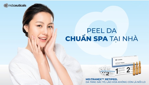 Peel da tại nhà chuẩn spa MD:TRANEX™ RETIPEEL – DA TĂNG SẮC TỐ, LÃO HÓA KHÔNG CÒN LÀ NỖI LO