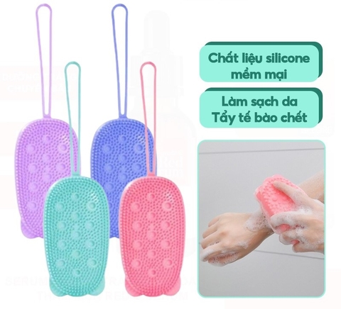 Bông Múi Tắm Silicon Tiam Tạo Bọt Và Tẩy Tế Bào Chết Nhẹ Nhàng Cho Da