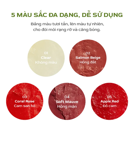 Son dưỡng môi Nacific Vegan Lip Glow 3.9g