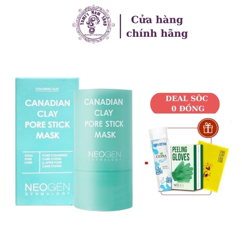 Thanh lăn trị mụn đầu đen Neogen Canadian Clay Pore Stick mask