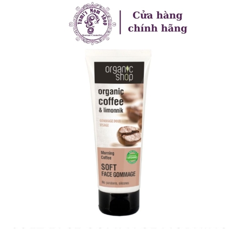 Tẩy da chết mặt Organic shop Organic coffee & powder 75ml