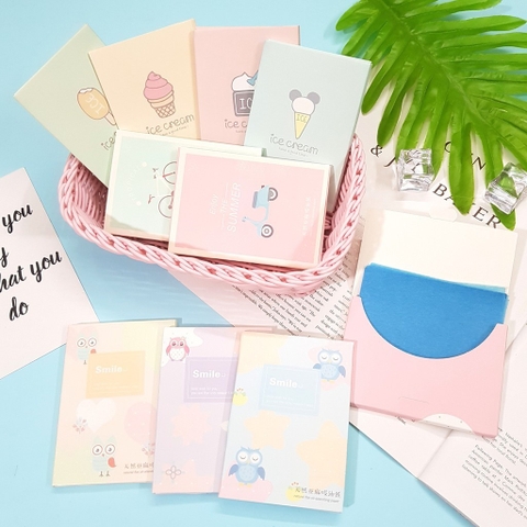 {QUÀ TẶNG} Set quà tặng gồm Gương + Giấy thấm dầu