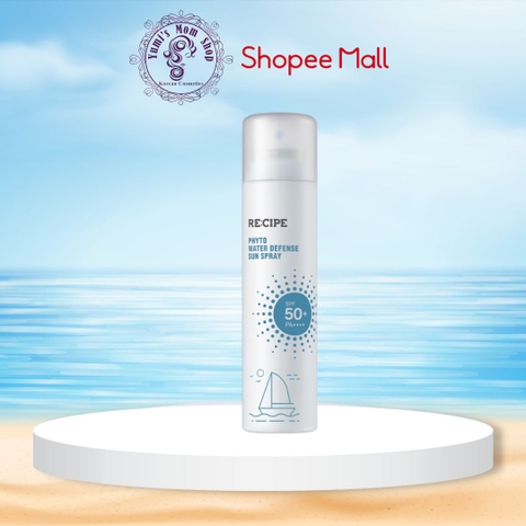 Xịt Chống Nắng Recipe Phyto Water Defense Sun Spray Chống Nắng, Không Trôi 180ml