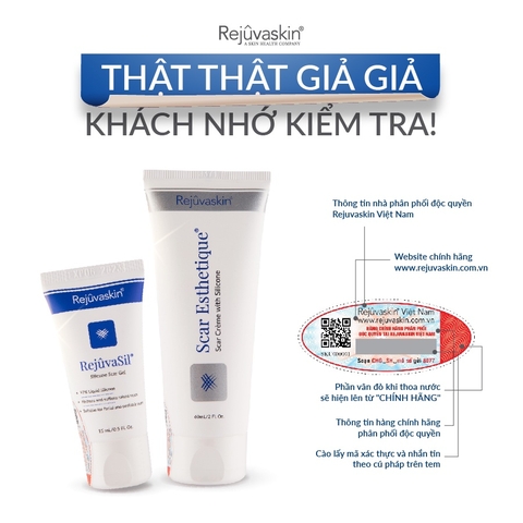 Kem xóa mờ Sẹo Thâm, Sẹo Rỗ, Sẹo Lõm Scar Esthetique của Rejuvaskin