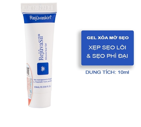 Gel ngăn ngừa sẹo và làm xẹp sẹo lồi, sẹo phì đại REJUVASKIN Rejuvasil