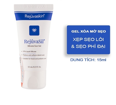 Gel ngăn ngừa sẹo và làm xẹp sẹo lồi, sẹo phì đại REJUVASKIN Rejuvasil