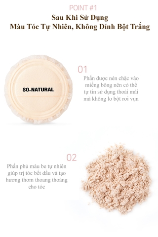 Phấn Tóc Gội Đầu Dạng Khô Hương Nước Hoa SoNatural Hair Dry Powder Perfume