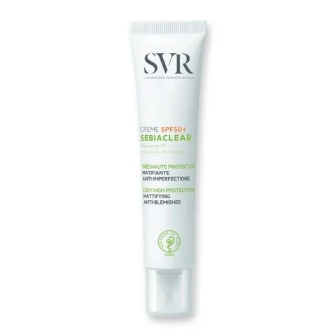 Kem chống nắng SVR sebiaclear srème làm giảm mụn SPF50+ 40ml