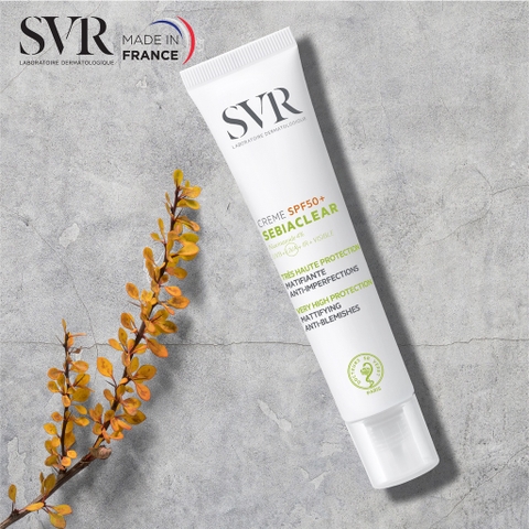 Kem chống nắng SVR sebiaclear srème làm giảm mụn SPF50+ 40ml
