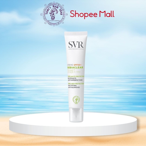 Kem chống nắng SVR sebiaclear srème làm giảm mụn SPF50+ 40ml