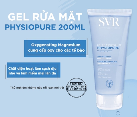 Gel rửa mặt dành cho da nhạy cảm SVR PHYSIOPURE Gelee Moussante