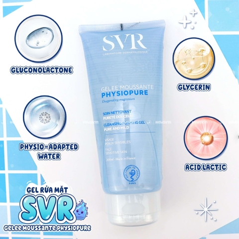 Gel rửa mặt dành cho da nhạy cảm SVR PHYSIOPURE Gelee Moussante